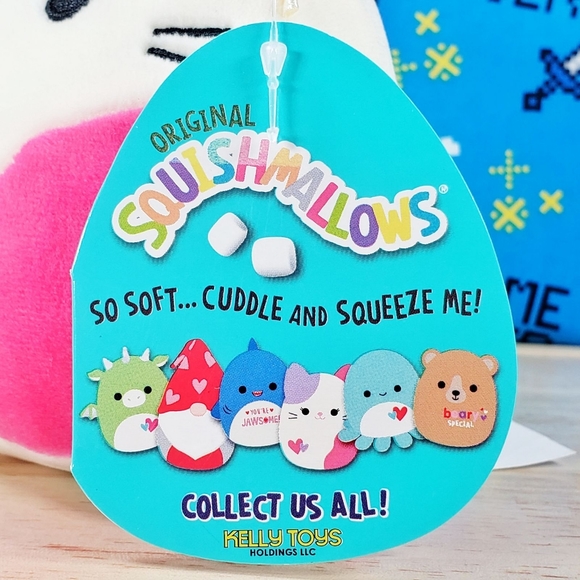 SOLD OUT - Squishmallow Tiffany the Pink Cat 5" UltraSoft Valentine's Day NWT - Picture 10 of 12